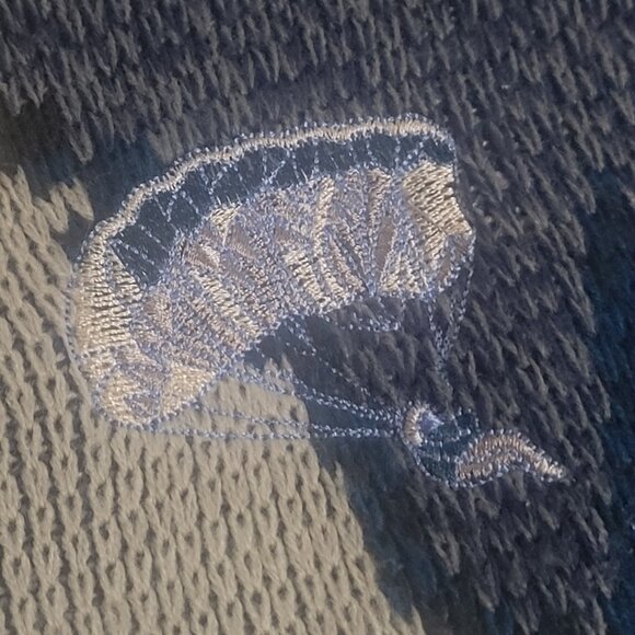 Vintage Fine Line Sweater Mountains and Paragliders Size Large - Picture 3 of 5